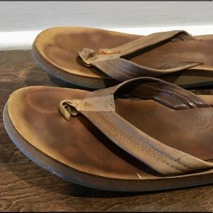 Rainbow Tan Flip-Flops